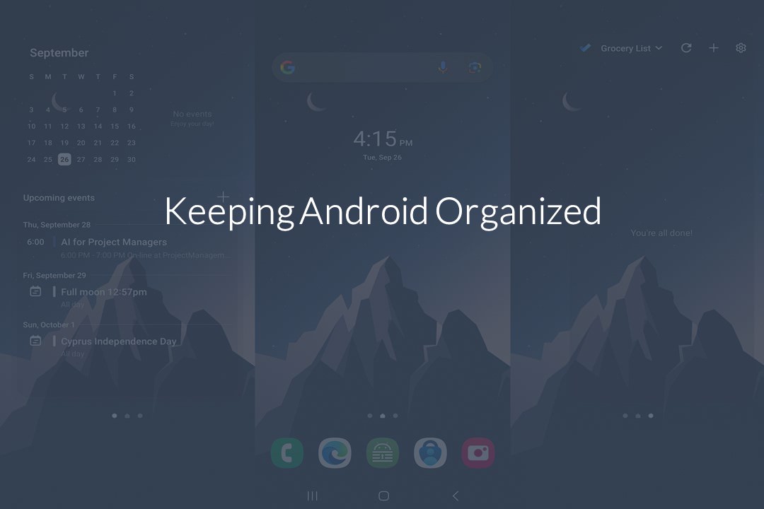 Keeping Android Organized